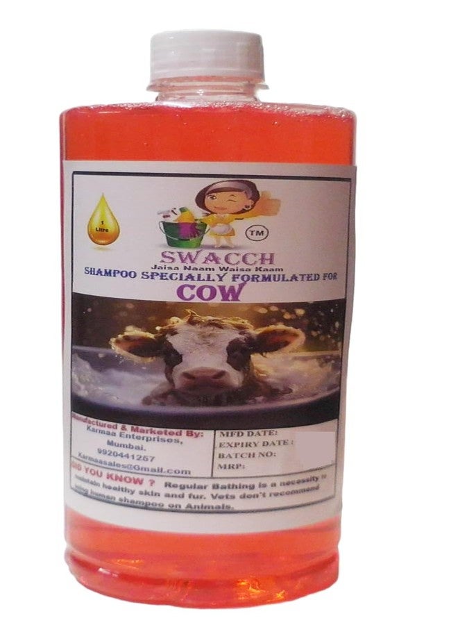 Swacch Shampoo Specially Formulated for Cow (1 Litre) Strawberry - Image 1
